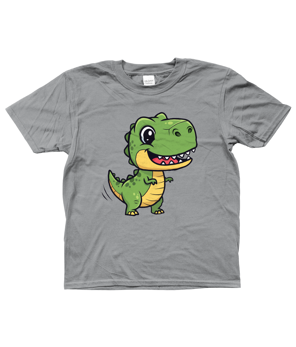 Cute Dino Kids Shirt, Front Side