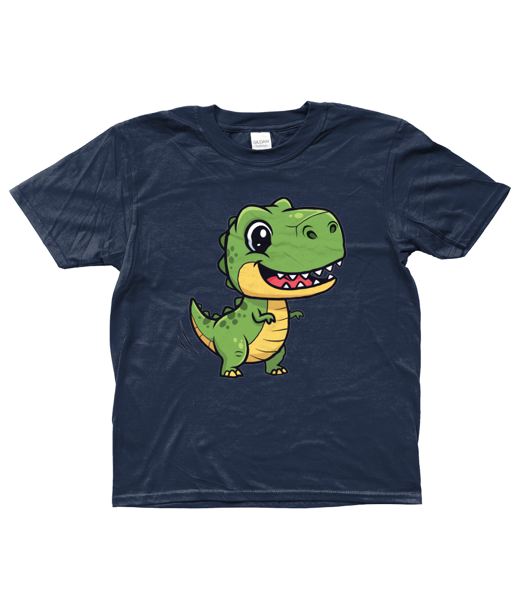 Cute Dino Kids Shirt, Front Side