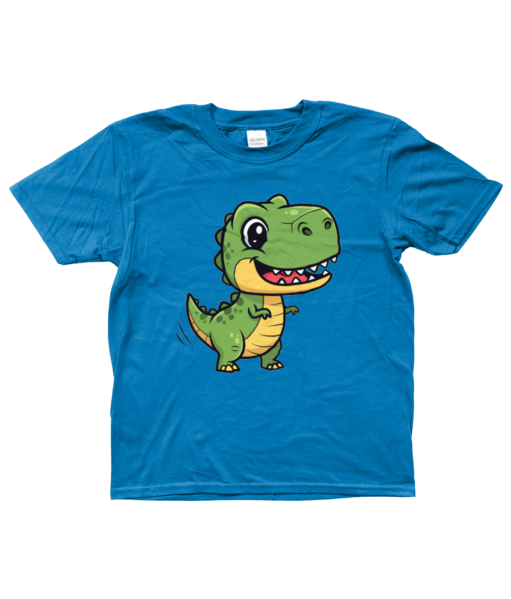 Cute Dino Kids Shirt, Front Side
