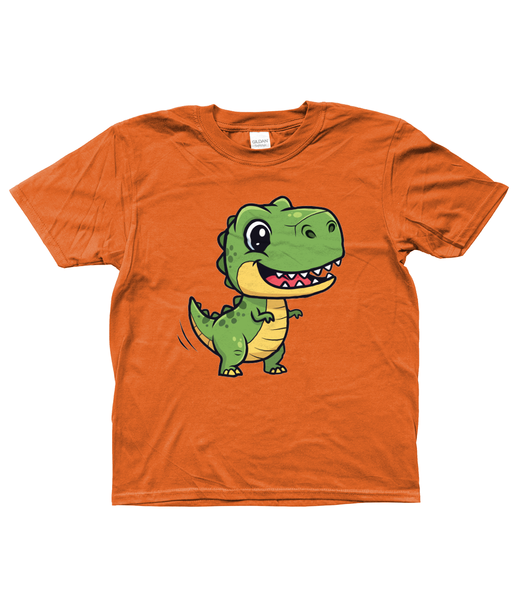 Cute Dino Kids Shirt, Front Side
