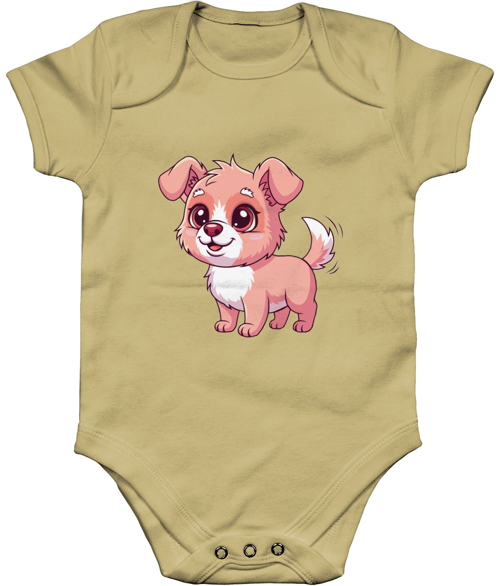 Dog Baby Bodysuit, Front Side