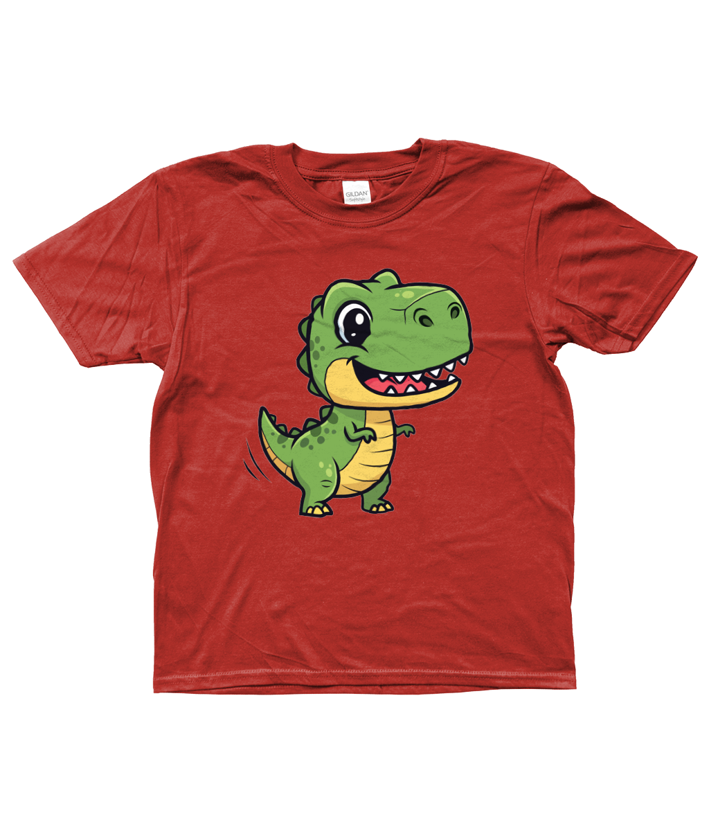 Cute Dino Kids Shirt, Front Side