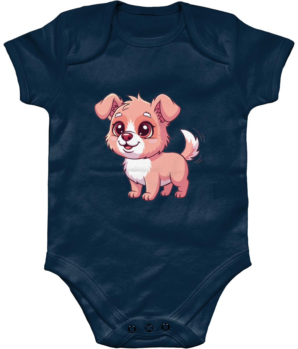 Dog Baby Bodysuit, Front Side