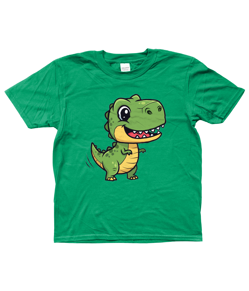 Cute Dino Kids Shirt, Front Side