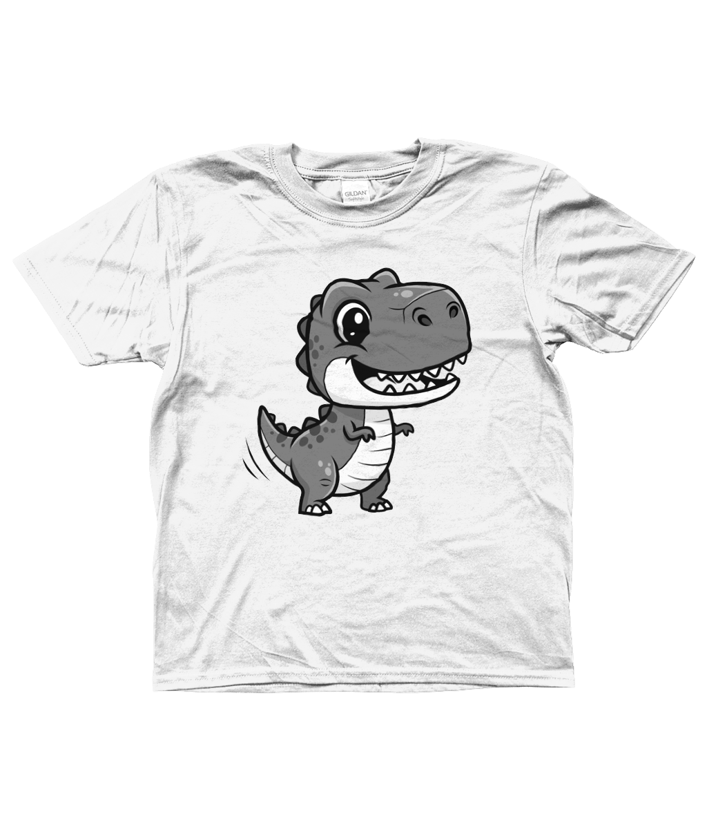 Cute Dino Kids Shirt, Front Side