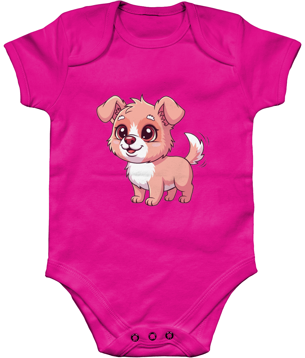 Dog Baby Bodysuit, Front Side