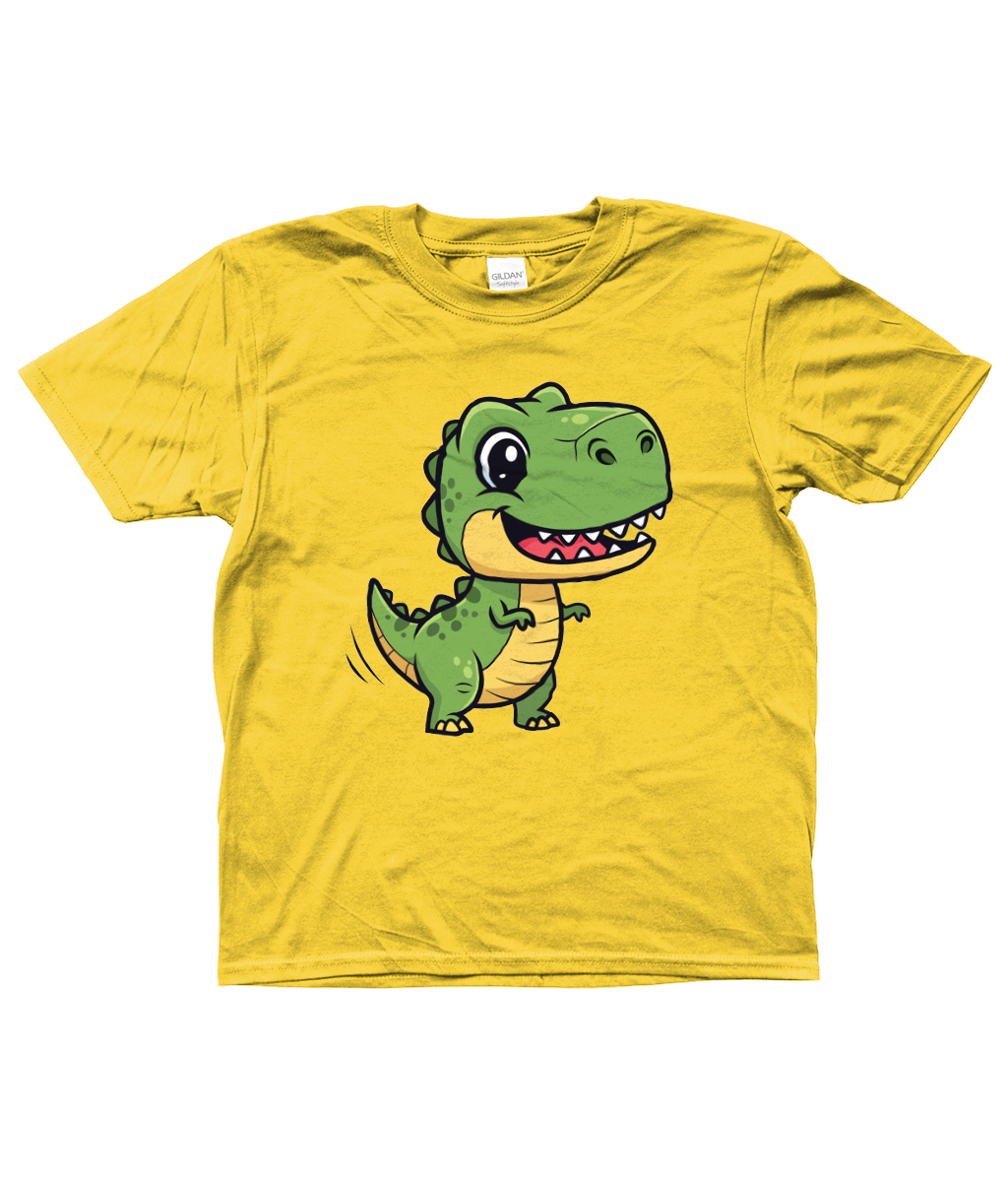 Cute Dino Kids Shirt, Front Side