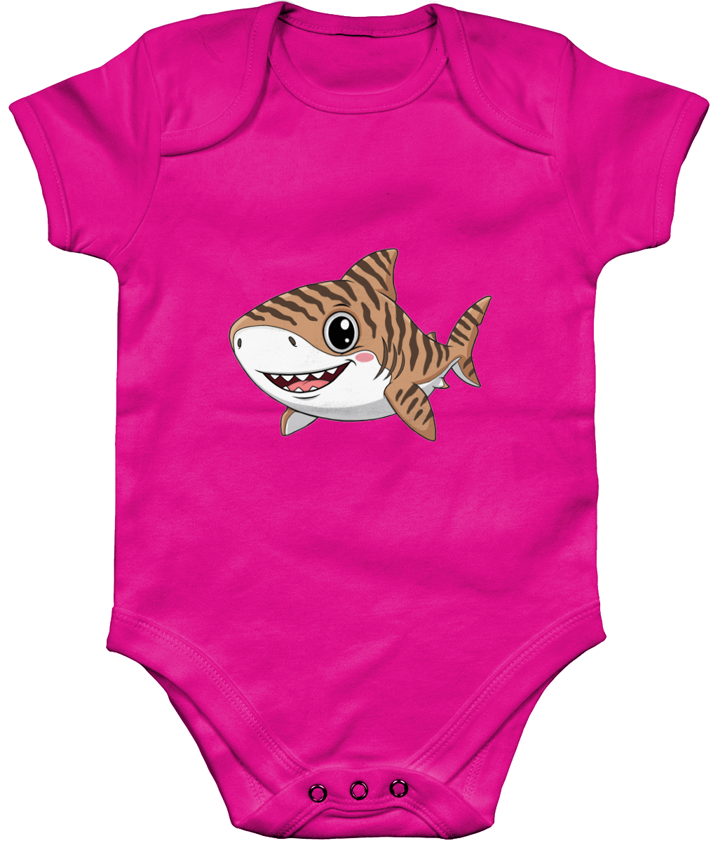 Shark Baby Bodysuit, Front Side