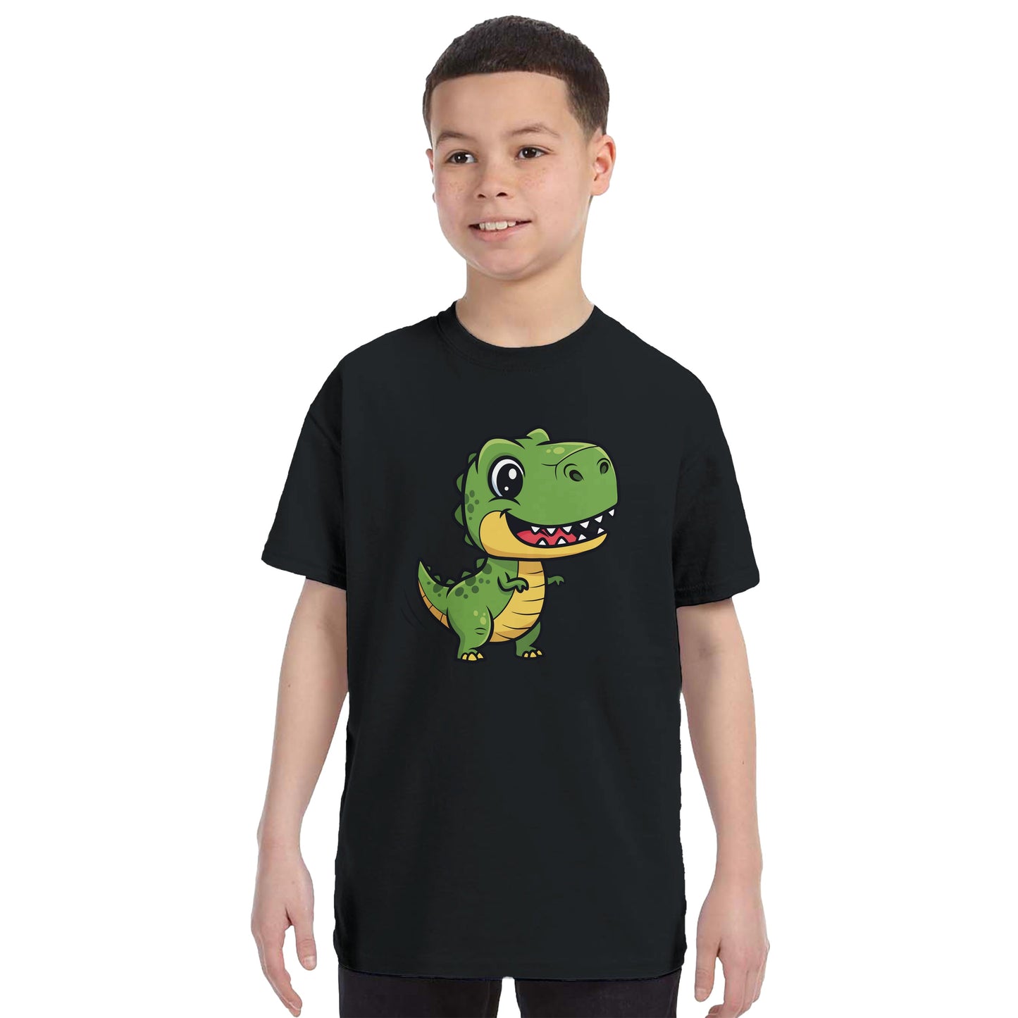 Cute Dino Kids Shirt, Front Side