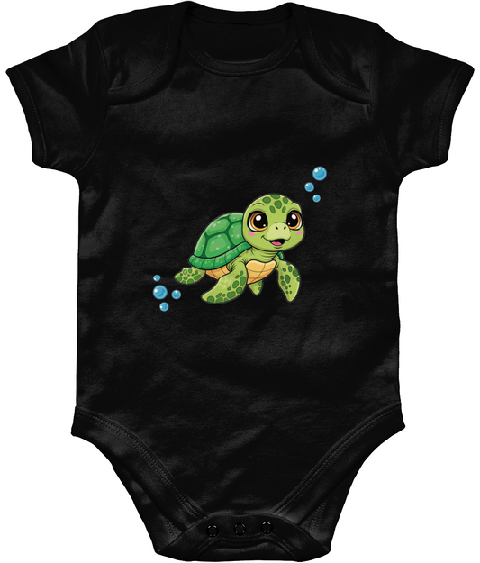 Turtle Baby Bodysuit, Front Side