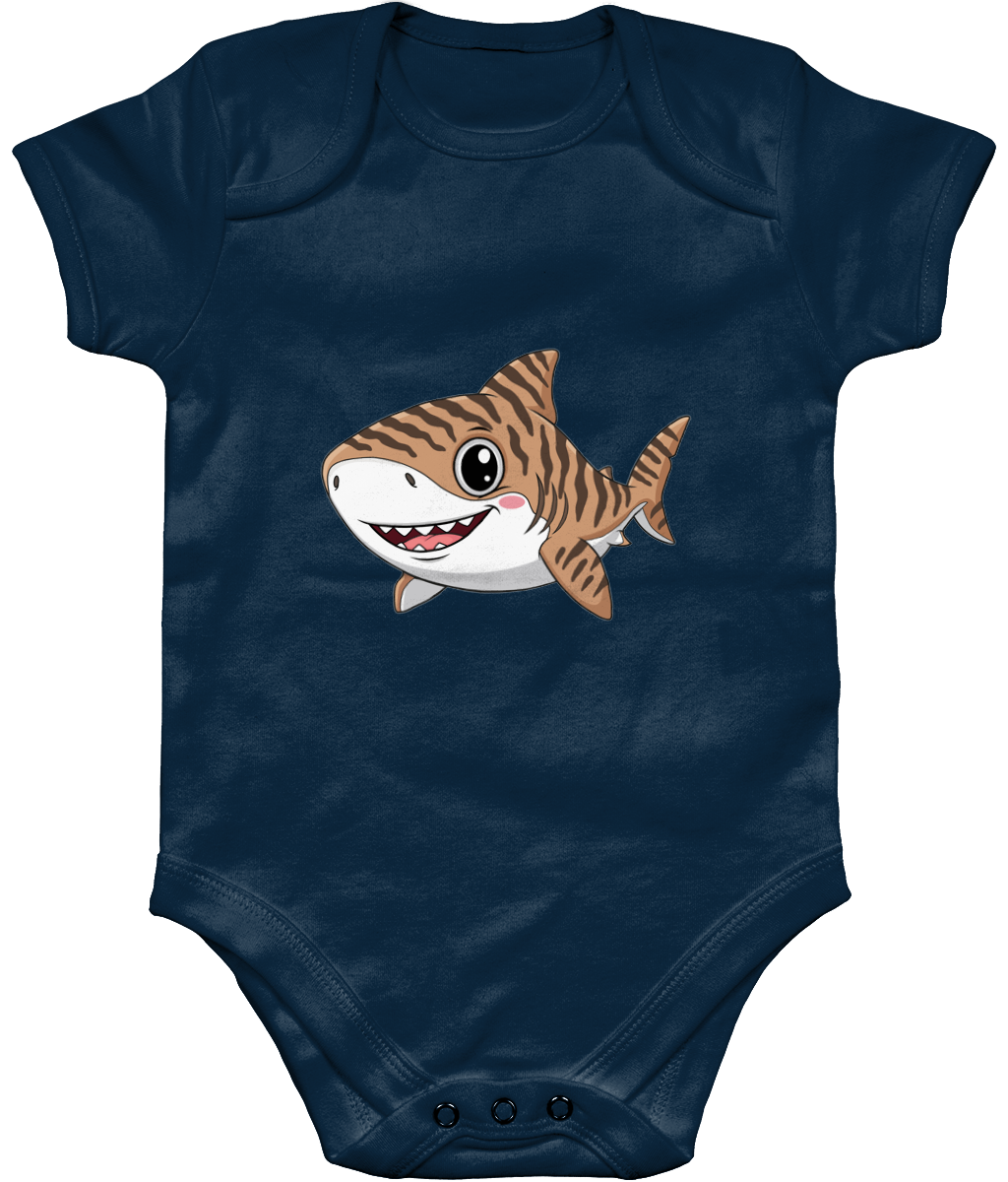 Shark Baby Bodysuit, Front Side