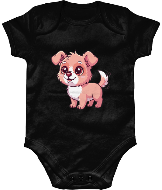 Dog Baby Bodysuit, Front Side