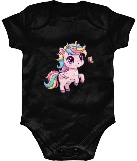 Unicorn Baby Bodysuit, Front Side
