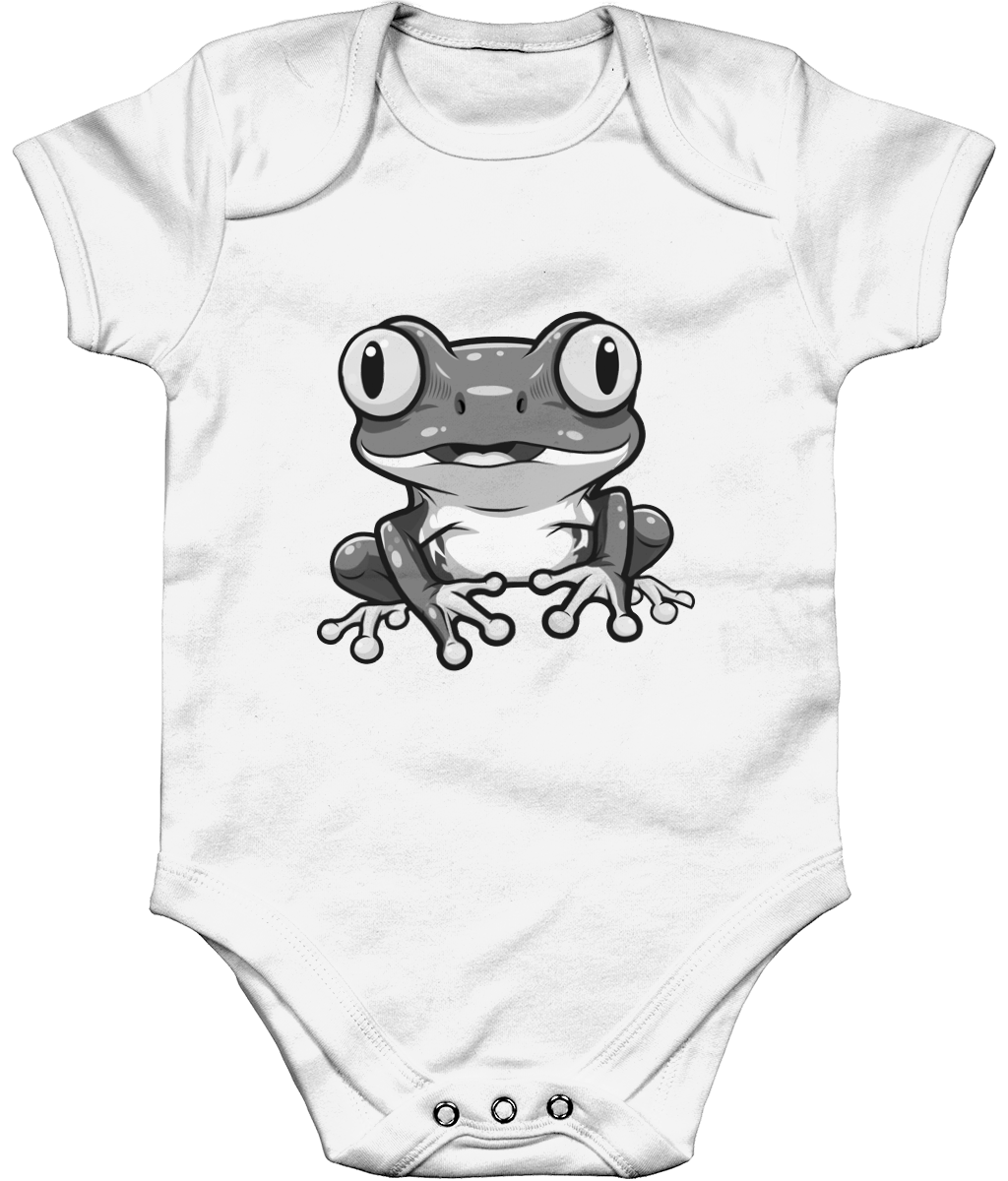 Cute Frog Baby Bodysuit, Front Side