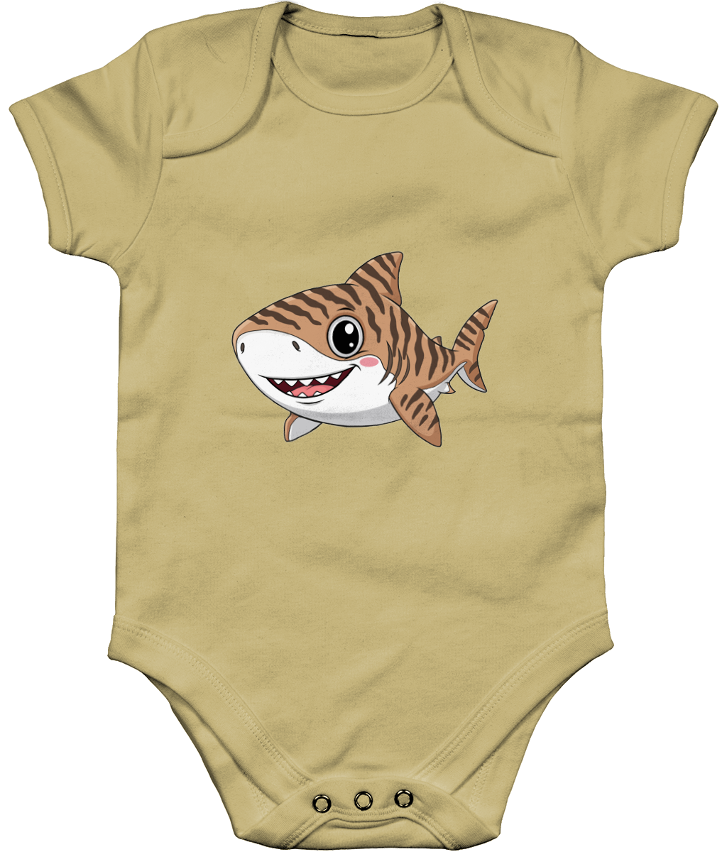 Shark Baby Bodysuit, Front Side